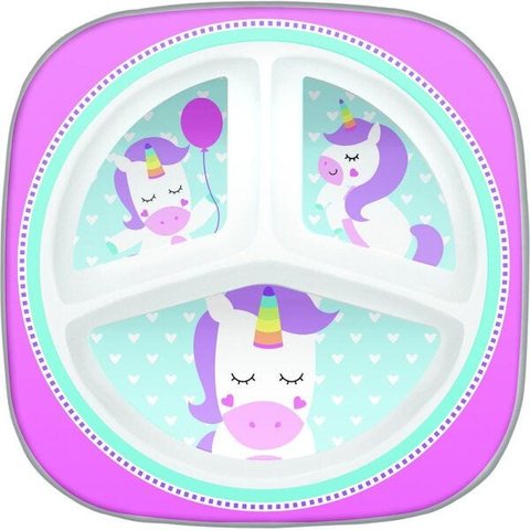 Prato com Divisorias - Unicornio