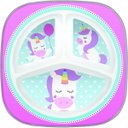 Ver imagem 1 de Prato com Divisorias - Unicornio