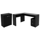 Ver imagem 1 de Conjunto para Escritório Preto Mesa e Balcão Tecnomobili