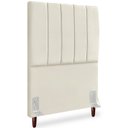 Ver imagem 1 de Cabeceira Solteiro 90cm Arlla Suede Bege Rm