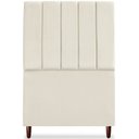 Ver imagem 5 de Cabeceira Solteiro 90cm Arlla Suede Bege Rm