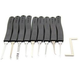 Chave Micha Mestra Abre Fechaduras Cadeado 9pç Aço Inox - 4