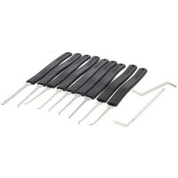 Chave Micha Mestra Abre Fechaduras Cadeado 9pç Aço Inox - 2
