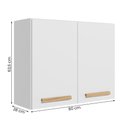 Ver imagem 4 de Armario Aereo de Cozinha Intenza 80 Cm com 2 Portas Branco