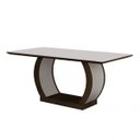 Ver imagem 2 de Conjunto Sala de Jantar Mesa Tampo MDF/Vidro 180cm 6 Cadeiras Luanda Rufato