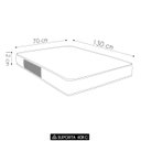 Ver imagem 4 de Colchão para Berço 70x130x12 Espuma D18 Bordado Baby Light Branco - Ortobom