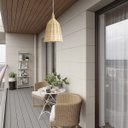 Ver mais imagens de 4 Pendente Fibra Natural Rattan Artesanal Restaurante Nat14