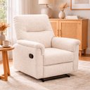 Ver imagem 6 de Poltrona Ravena Reclinável Boucle Off White - Sallar Home