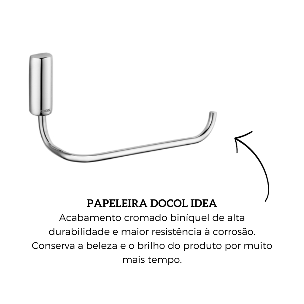 Papeleira Idea Cromado Docol - 5