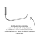 Ver imagem 5 de Papeleira Idea Cromado Docol