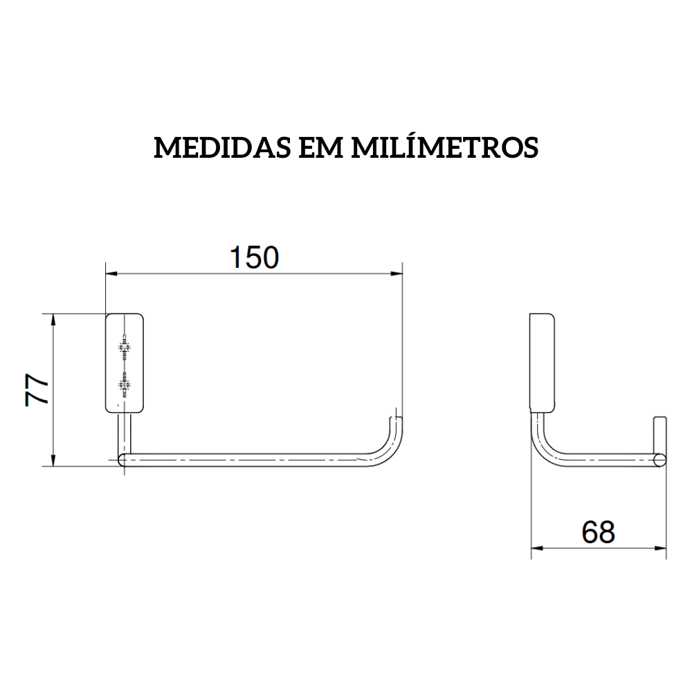 Papeleira Idea Cromado Docol - 4