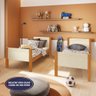 Beliche Solteiro Alaska para Colchão até 0,88m Conquista Móveis Cinamo/off - 5