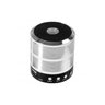 Mini Caixa Caixinha Som Portátil Bluetooth Mp3 Fm SD USB Hi - Cinza Claro - 1