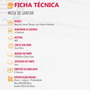Ver imagem 4 de Sala de Jantar Mesa Olímpia 120cm Mdf Vidro Canto Copo com 4 Cadeiras Athenas Moderna