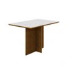 Conjunto Sala de Jantar Mesa Irlanda Tampo MDF/Vidro 120cm 4 Cadeiras Irlanda Rufato - 2