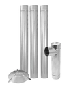 Ver imagem 1 de Kit Chaminé 115mm em Aço Galvanizado - Zatti