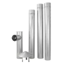 Ver imagem 2 de Kit Chaminé 115mm em Aço Galvanizado - Zatti