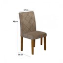 Ver imagem 5 de Conjunto Sala de Jantar Mesa Irlanda Tampo MDF/Vidro 120cm 4 Cadeiras Irlanda Rufato