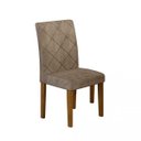 Ver imagem 4 de Conjunto Sala de Jantar Mesa Irlanda Tampo MDF/Vidro 120cm 4 Cadeiras Irlanda Rufato