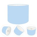 Ver imagem 1 de Cúpula Abajur e Luminária Cilíndrica Vivare Cp-7014 Ø35x21cm - Bocal Nacional Azul-bebê