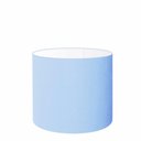 Ver imagem 2 de Cúpula Abajur e Luminária Cilíndrica Vivare Cp-7014 Ø35x21cm - Bocal Nacional Azul-bebê