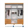 Guarda-roupa Casal 6 Portas 4 Gavetas 100% Mdf Flórida Espresso Móveis - 8