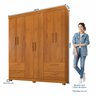 Guarda-roupa Casal 6 Portas 4 Gavetas 100% Mdf Flórida Espresso Móveis - 3