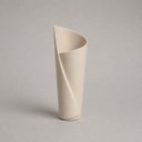 Ver imagem 1 de Vaso Florença Pequeno Decorativo de Cerâmica para Sala e Mesa Off White