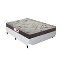 Ver imagem 1 de Cama Box Casal Colchão Top Line Mola Bonnel + Box Sintético Branco Serra Negra 63x138x188