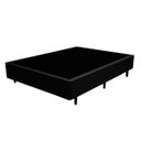 Ver imagem 4 de Cama Box Casal Colchão Top Line Mola Bonnel + Box Sintético Preto Serra Negra 63x138x188