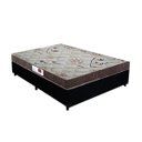 Ver imagem 1 de Cama Box Casal Colchão Top Line Mola Bonnel + Box Sintético Preto Serra Negra 63x138x188