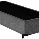 Ver imagem 3 de Base Box Solteiro Suede Cinza 38x88x188 Serra Negra