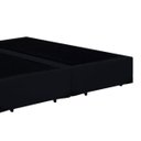 Ver imagem 2 de Base Box Bipartido Casal Suede Preto 38x138x188 Serra Negra