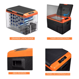 Geladeira Portátil Automotiva 40L Caixa Térmica Elétrica - 2