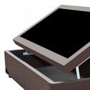 Ver imagem 3 de Base Box Baú Solteiro Sintético Marrom 41x88x188 Serra Negra