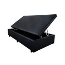 Ver imagem 1 de Base Box Baú Solteiro Sintético Preto 41x88x188 Serra Negra