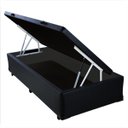 Ver imagem 3 de Base Box Baú Solteiro Sintético Preto 41x88x188 Serra Negra