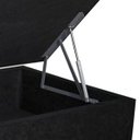 Ver imagem 3 de Base Box Baú Solteiro Suede Preto 40x88x188 Serra Negra