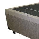 Ver imagem 4 de Base Box Baú Solteiro Suede Bege 40x88x188 Serra Negra