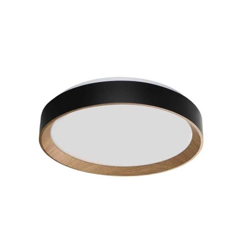 Plafon LED Arbos Redondo 38cm 30W Bivolt Tcc Ajustável - Preto