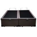 Ver imagem 3 de Base Box Baú Bipartido King Sintético Marrom 40x193x203 Serra Negra