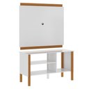 Ver imagem 1 de Rack com Painel para Tv até 40 Polegadas Fit 90cm Vianossa Branco e Cedro