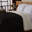 Ver imagem 2 de Coberdrom Sherpa Queen Casal Avulso Dupla Face Cotex Preto