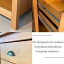 Ver imagem 3 de Mesa de Cabeceira 1 Gav Madeira Maciça 46 Cm 9100 Freijo Milani Store