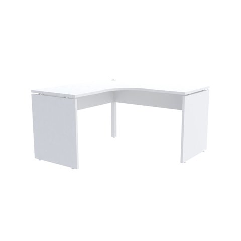 Mesa em L para Escritório 135x135 Pandin P25 - Branco