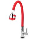 Ver imagem 1 de Torneira Gourmet Flexível Cozinha Mesa Vermelha 1/4 de Volta:Volante C51