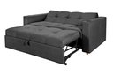 Ver imagem 7 de Sofá Cama Reclinável Retrátil Austin Pompeia Chumbo com Porta Copos