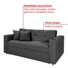 Sofá Cama Reclinável Retrátil Austin Pompeia Chumbo com Carregador e Porta Copos - 2