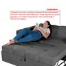 Sofá Cama Reclinável Retrátil Austin Pompeia Chumbo com Carregador e Porta Copos - 10