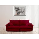 Ver imagem 1 de Sofá Retrátil e Reclinável Paris 2.00m Super Pillow - Vinho